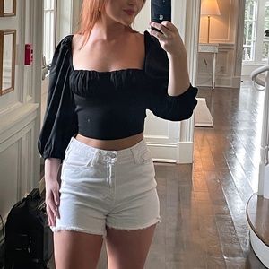 Black Cropped Top